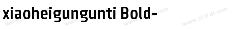 xiaoheigungunti Bold字体转换 xiaoheigungunti Bold字体转换